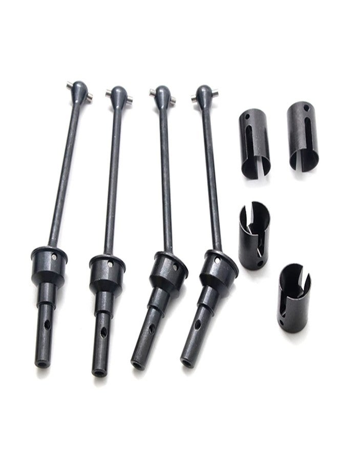 UURCSKY 4Pcs Steel Front & Rear Extended Drive Shaft CVD with Shaft Cup for 1/10 MAXX WideMaxx RC Car Upgrades Parts #8996X (Black) - Image 2